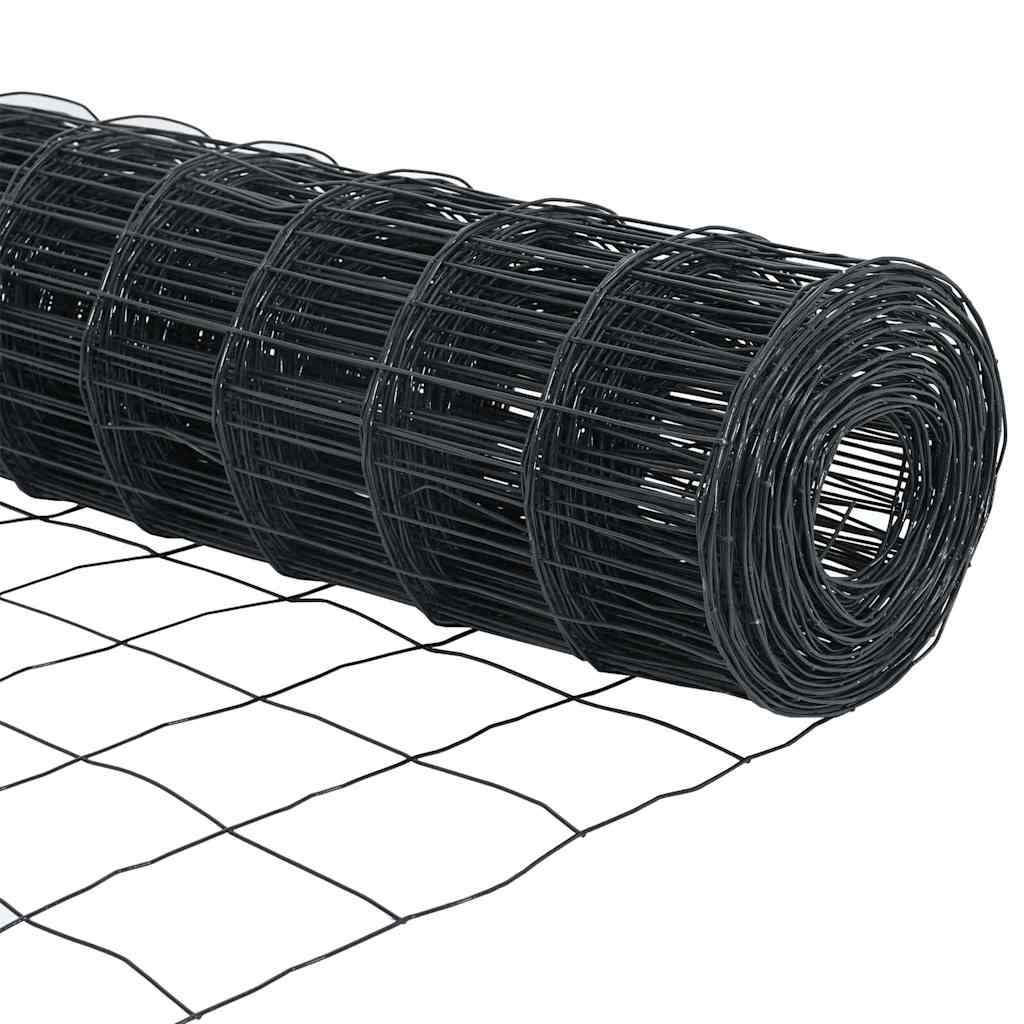vidaXL Ευρωπαϊκή Στήριξη Φράχτη 10 x 1,2 μ PVC-Επικαλυμμένο Ατσάλι