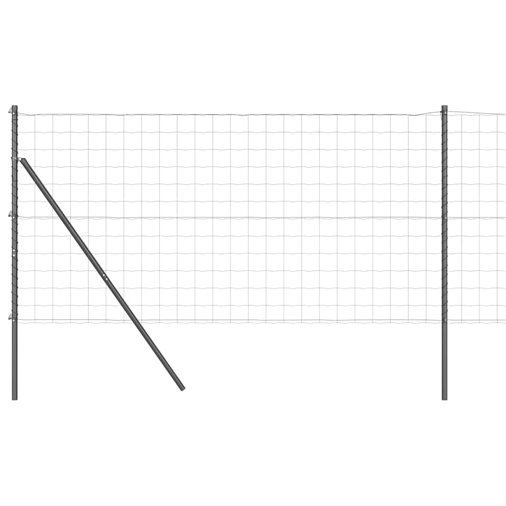 vidaXL Ευρωπαϊκή Στήριξη Φράχτη 10 x 1,2 μ PVC-Επικαλυμμένο Ατσάλι