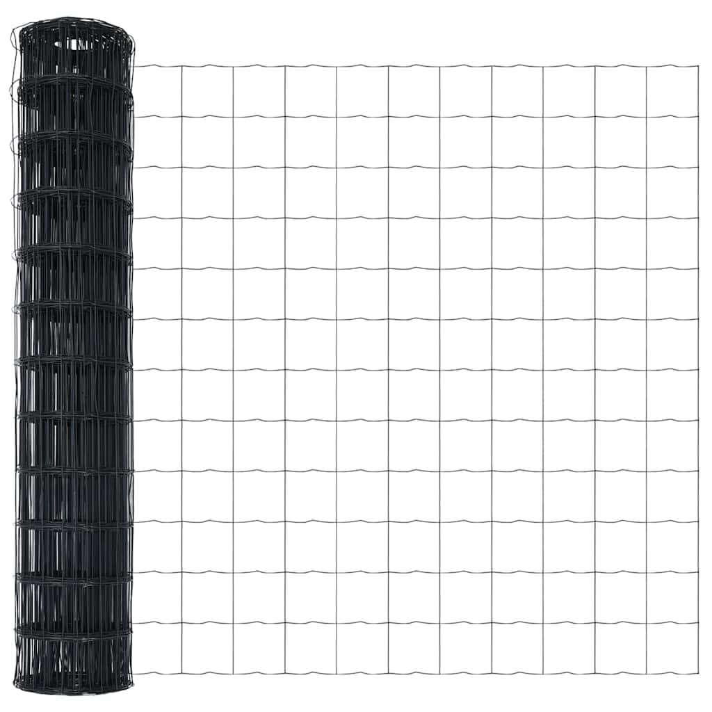 vidaXL Ευρωπαϊκή Στήριξη Φράχτη 10 x 1,2 μ PVC-Επικαλυμμένο Ατσάλι