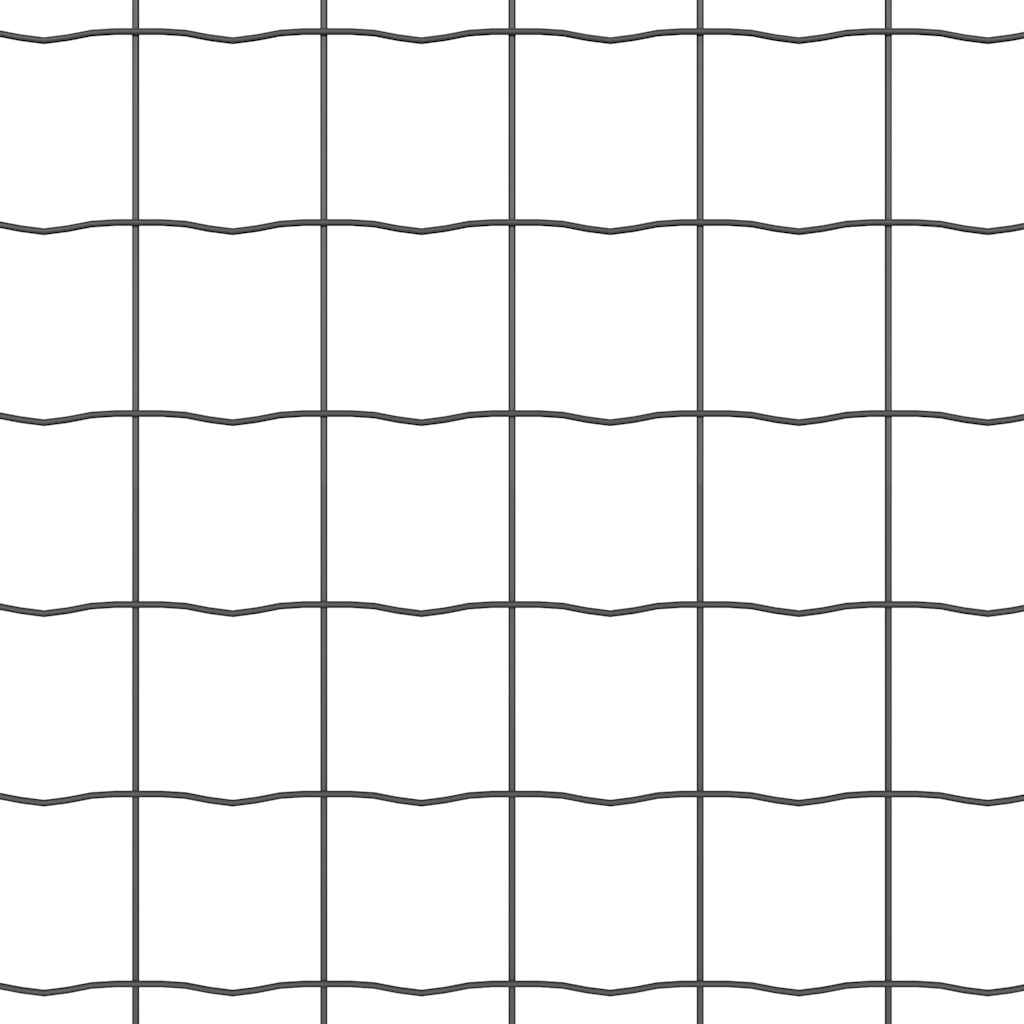 vidaXL Ευρωπαϊκή Στήριξη Φράχτη 25 x 0,4 m PVC-Επικαλυμμένο Ατσάλι