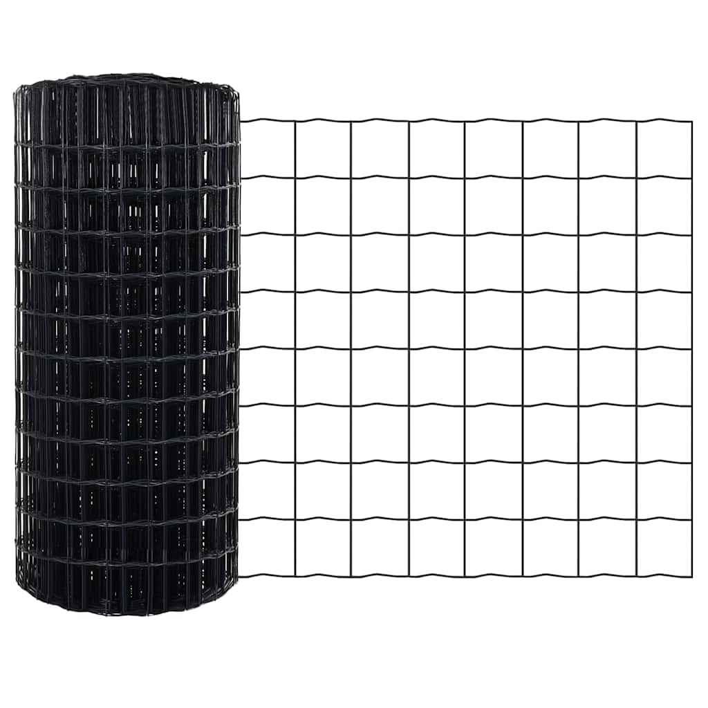 vidaXL Ευρωπαϊκή Στήριξη Φράχτη 25 x 0,4 m PVC-Επικαλυμμένο Ατσάλι