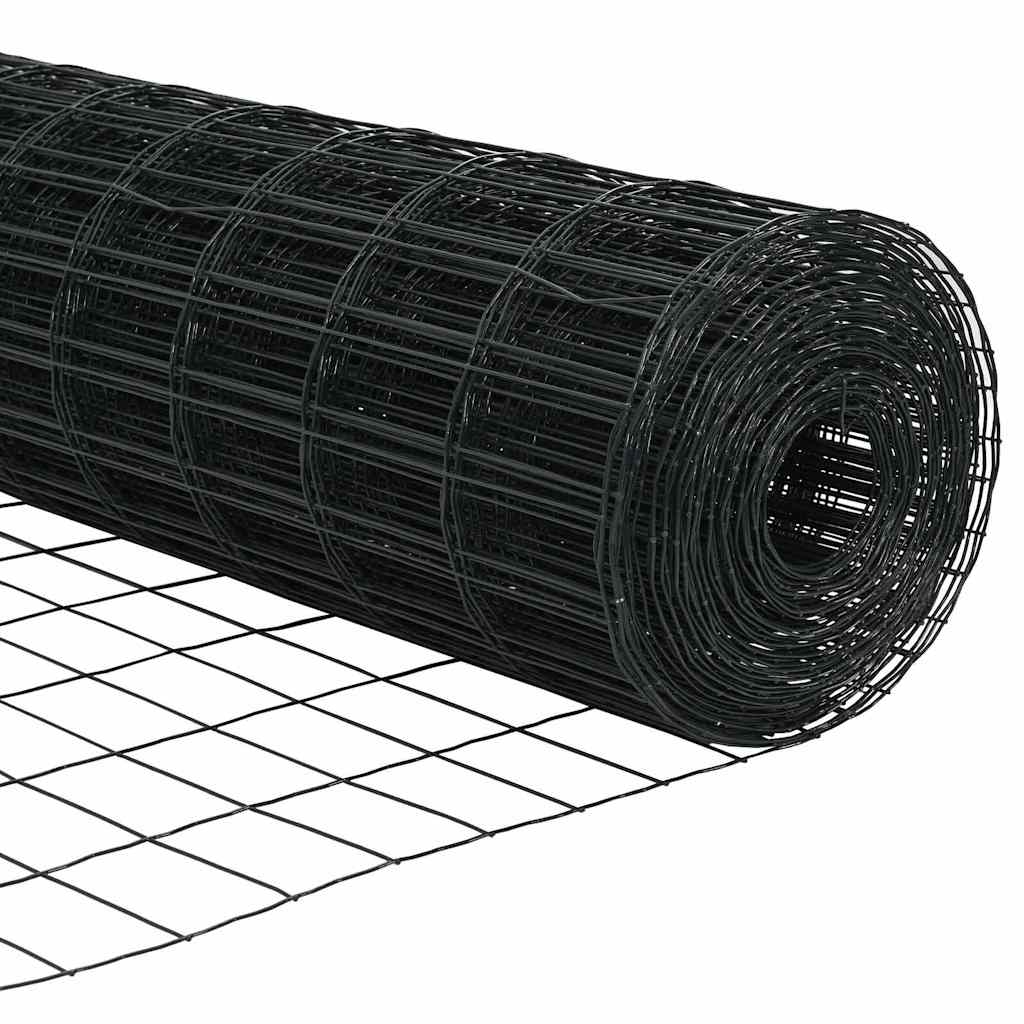 vidaXL Ευρωπαϊκή Στήριξη Φράχτη 25 x 0,4 m PVC-Επικαλυμμένο Ατσάλι