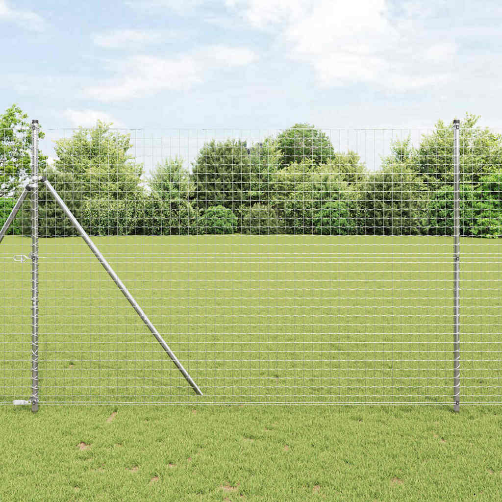 vidaXL Euro Fence με 7 Πόλους 1.5x10 μ Γαλβανισμένο Ατσάλι