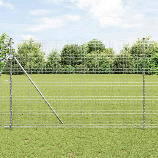 vidaXL Euro Fence με 7 Πόλους 1.5x10 μ Γαλβανισμένο Ατσάλι
