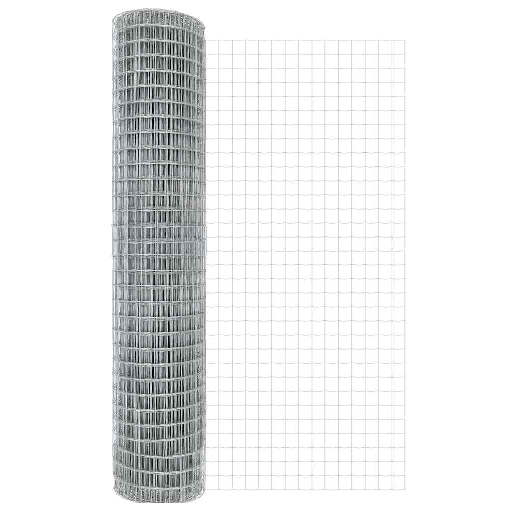 vidaXL Euro Fence με 7 Πόλους 1.5x10 μ Γαλβανισμένο Ατσάλι