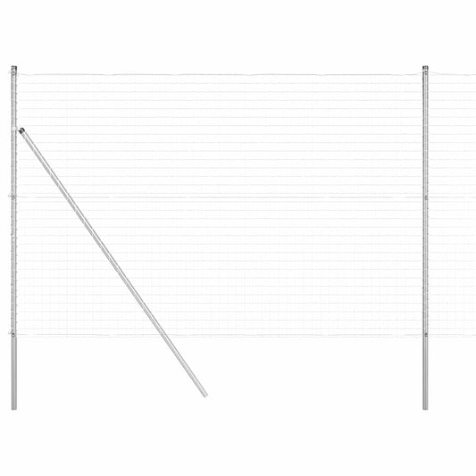 vidaXL Ευρωπαϊκός φράχτης με 7 πόστους 1.6x10 μ Γαλβανισμένος χάλυβας