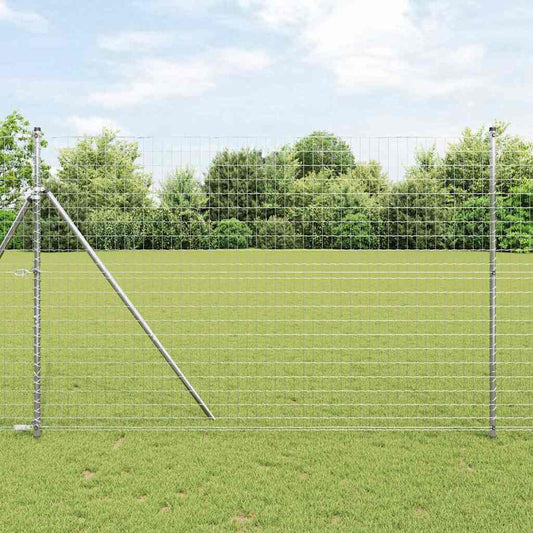 vidaXL Euro Fence με 7 Στηρίγματα 1.5x10 m Γαλβανισμένο Ατσάλι