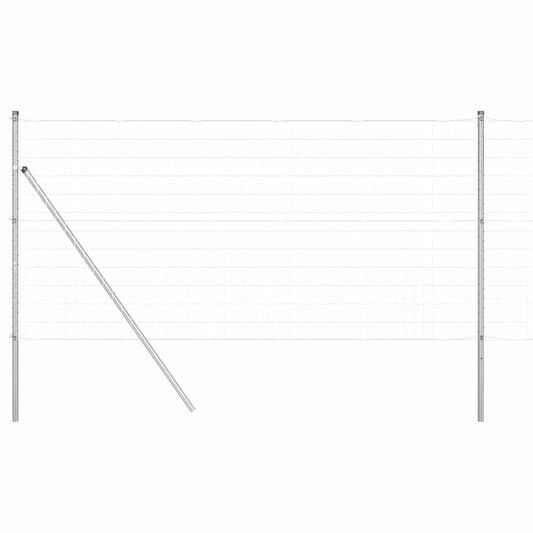 vidaXL Φράκτης Ευρώ με 7 Στύλους 1.2x10 μ Γαλβανισμένο Ατσάλι