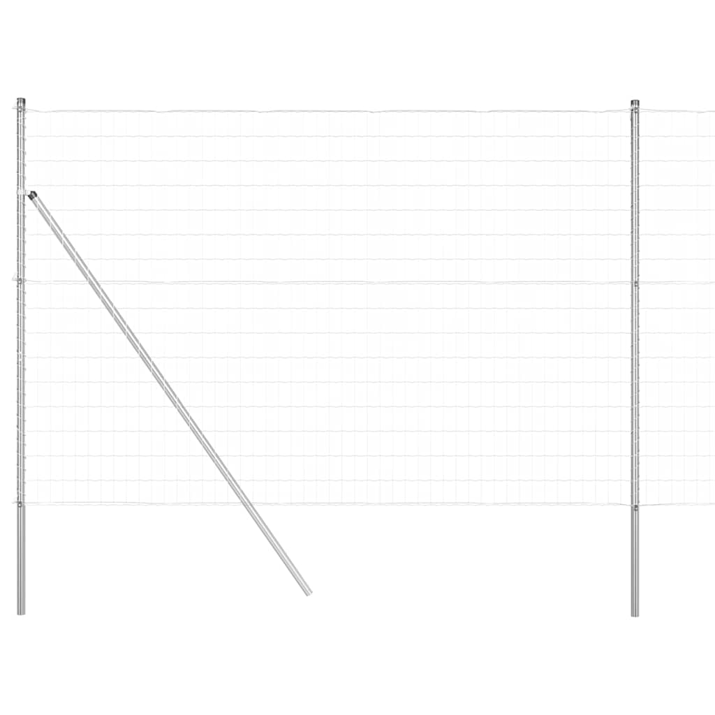 vidaXL Ευρωπαϊκό Φράχτη με 7 Πόλους 1.6x10 μ Γαλβανισμένος Χάλυβας