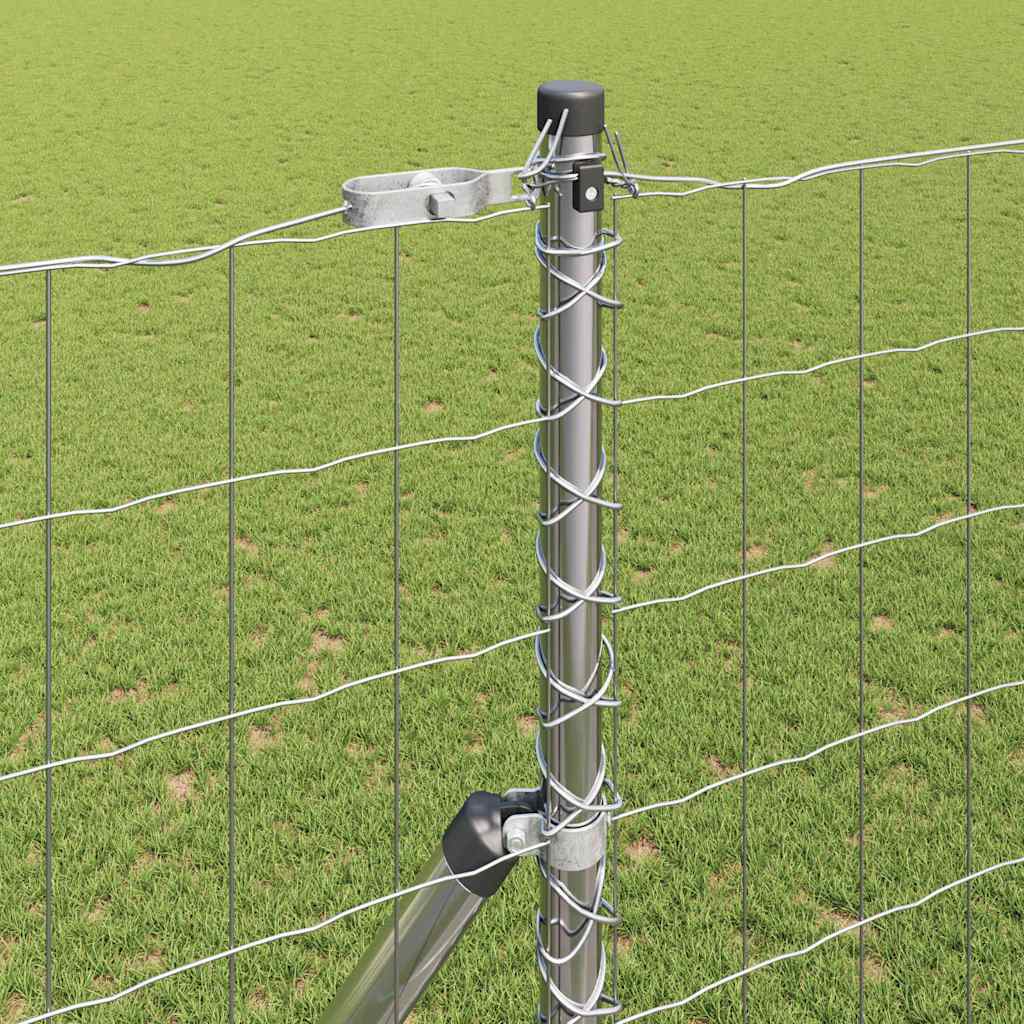 vidaXL Ευρωπαϊκή περίφραξη με 7 Πόλους 1.5x10 μ Γαλβανισμένο ατσάλι