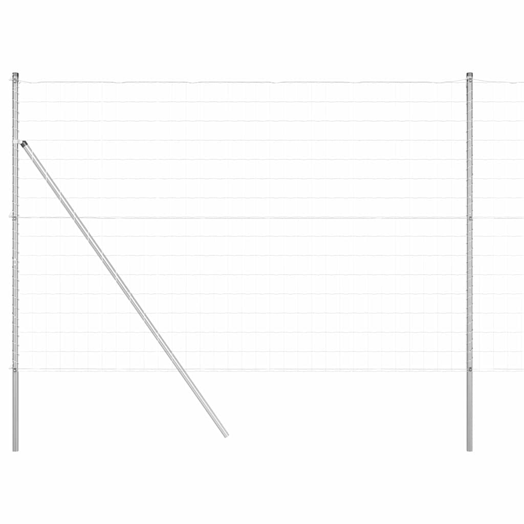vidaXL Ευρωπαϊκή περίφραξη με 7 Πόλους 1.5x10 μ Γαλβανισμένο ατσάλι