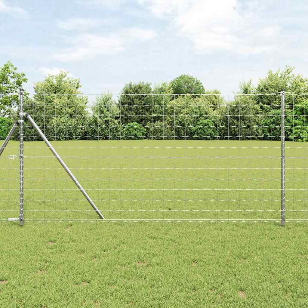 vidaXL Euro Fence με 7 στήλες 1.4x10 μ Γαλβανισμένος Χάλυβας