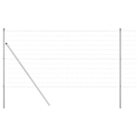 vidaXL Euro Fence με 7 στήλες 1.4x10 μ Γαλβανισμένος Χάλυβας