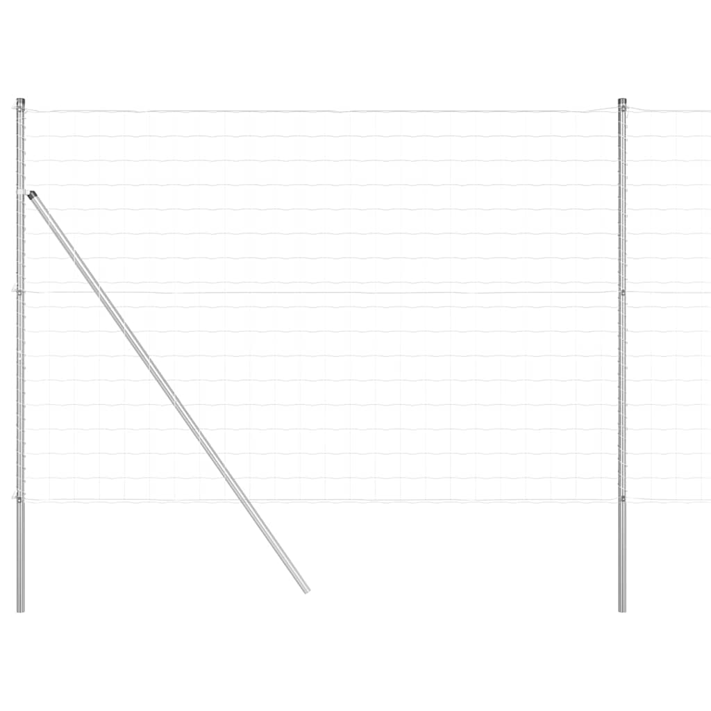 VidaXL Ευρωπαϊκός Φράκτης με 7 Πόστα 1.5x10 m Γαλβανισμένος Χάλυβας