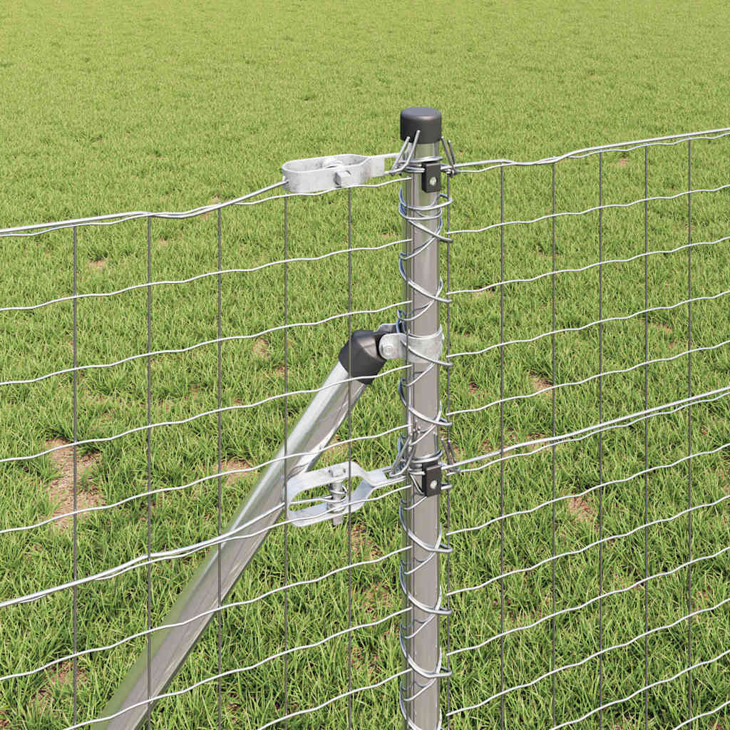 vidaXL Euro Fence με 13 Στήλες 0.8x25 μ Γαλβανισμένο Ατσάλι