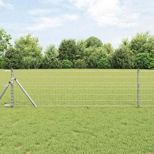 vidaXL Euro Fence με 13 Πόλους 0.8x25 μ Γαλβανισμένος Χάλυβας