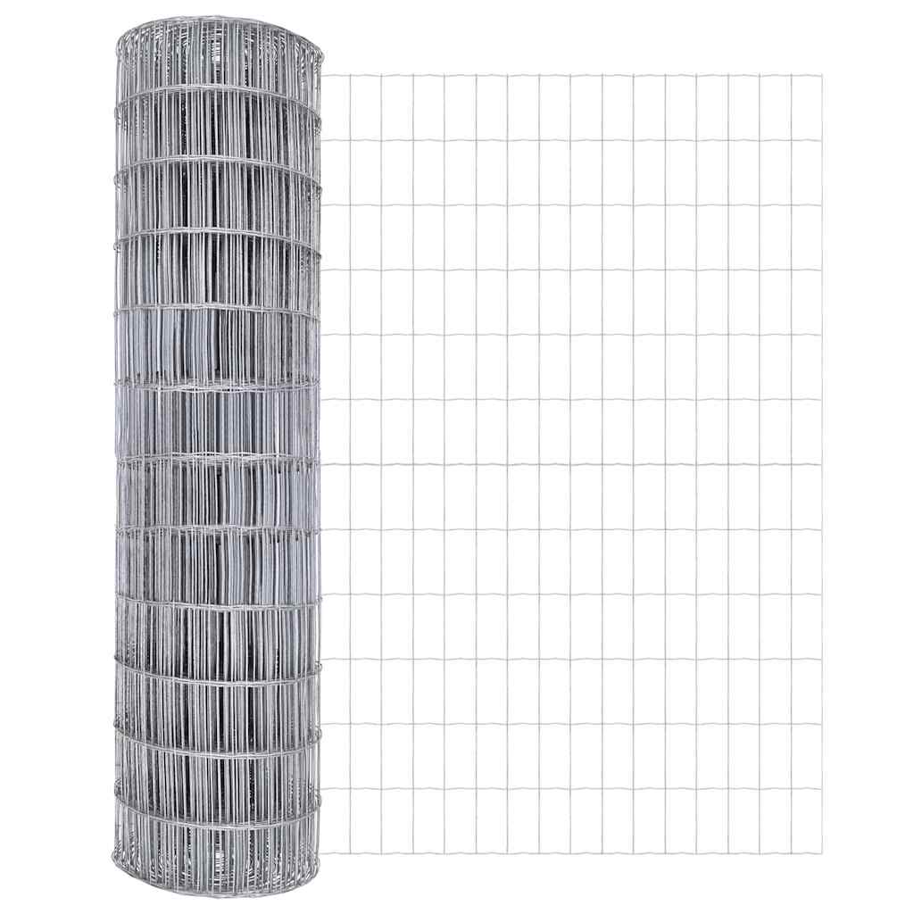 vidaXL Euro Fence με 13 Πόλους 1x25 μ Γαλβανισμένο Σίδερο