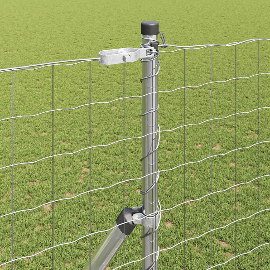 vidaXL Φράχτης Euro με 7 πόσους 1.6x10 μ Γαλβανισμένος Χάλυβας