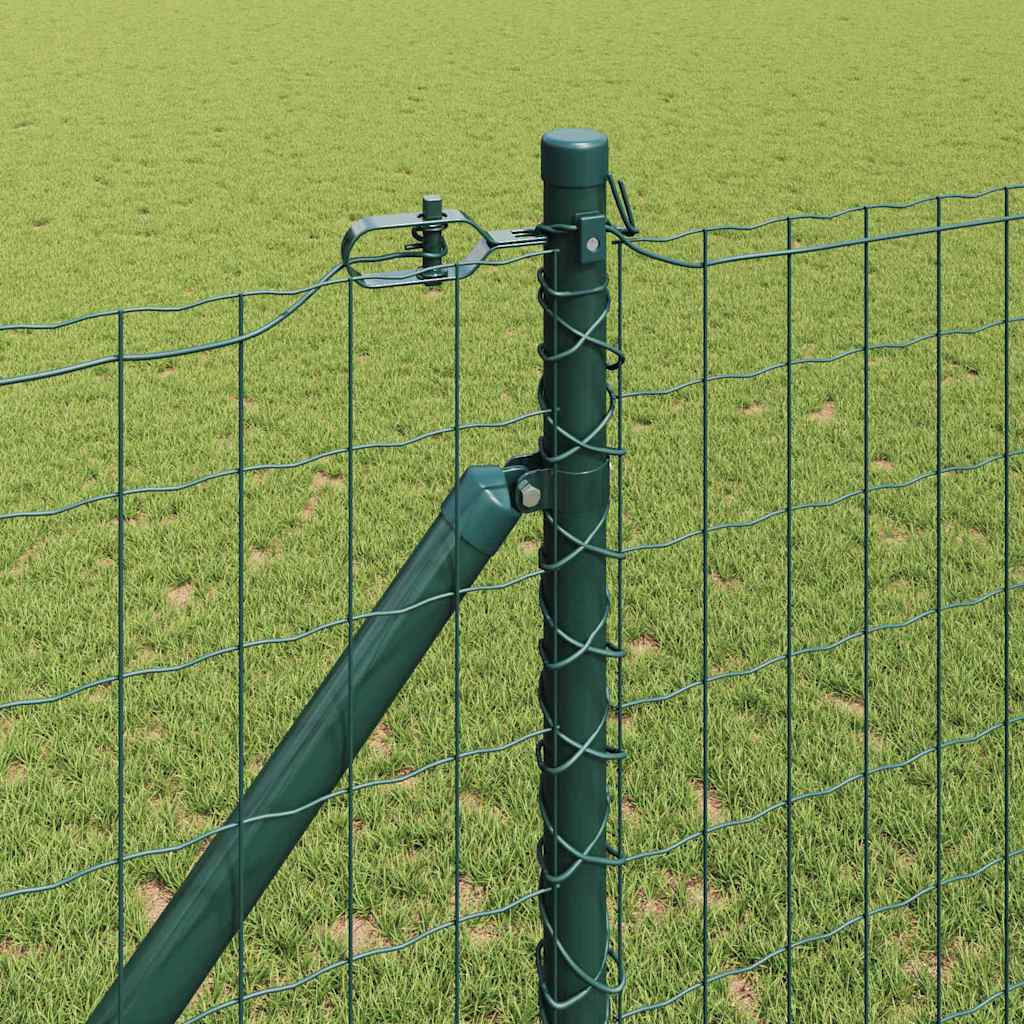 vidaXL Euro Fence με 7 Σκαντζόχοιρους 1x10 μ Γαλβανισμένο Ατσάλι Πράσινο