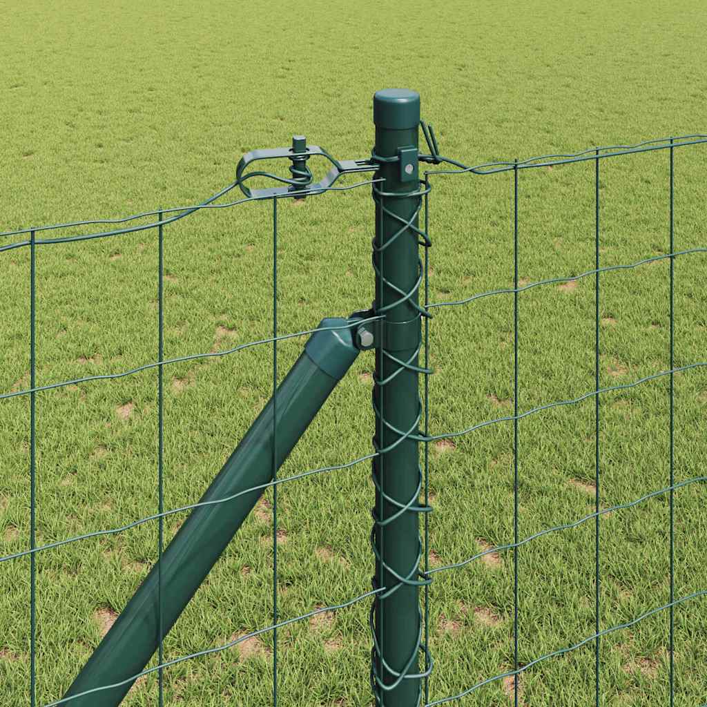 vidaXL Euro Fence με 7 σπikes 1.2x10 μ Γαλβανισμένος Χάλυβας Πράσινος
