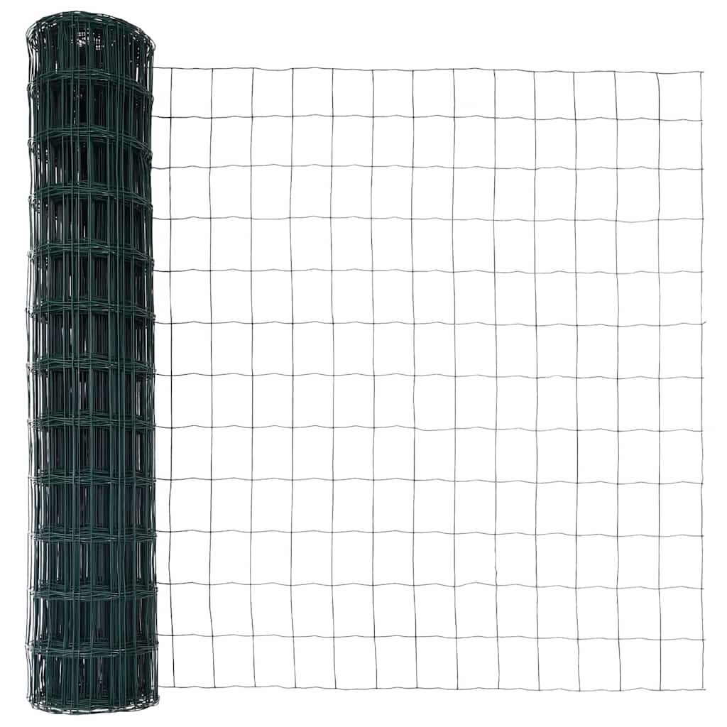 vidaXL Euro Fence με 7 σπikes 1.2x10 μ Γαλβανισμένος Χάλυβας Πράσινος