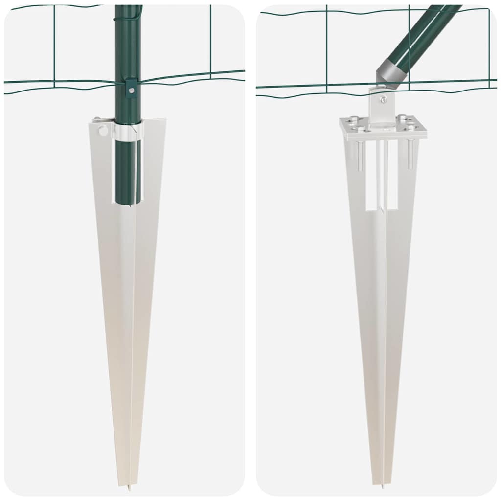 vidaXL Euro Fence με 7 Ακίδες 0.4x10 μ. Γαλβανισμένο ατσάλι Πράσινο