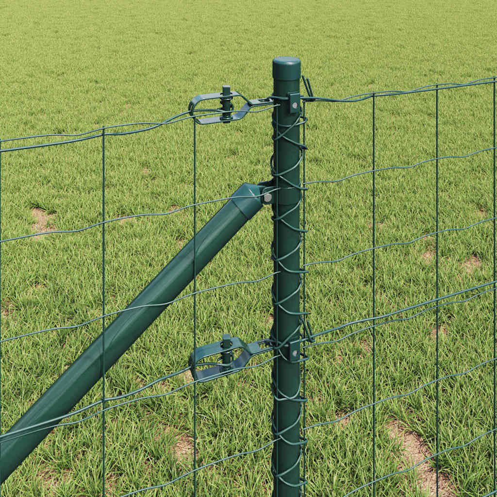 vidaXL Euro Fence με 7 Σημεία Στήριξης 0.6x10 μ Γαλβανισμένος Χάλυβας Πράσινος