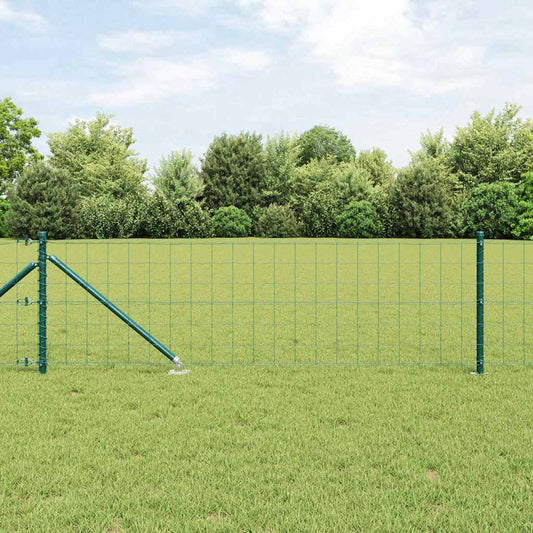 vidaXL Euro Fence με 7 Σημεία Στήριξης 0.6x10 μ Γαλβανισμένος Χάλυβας Πράσινος