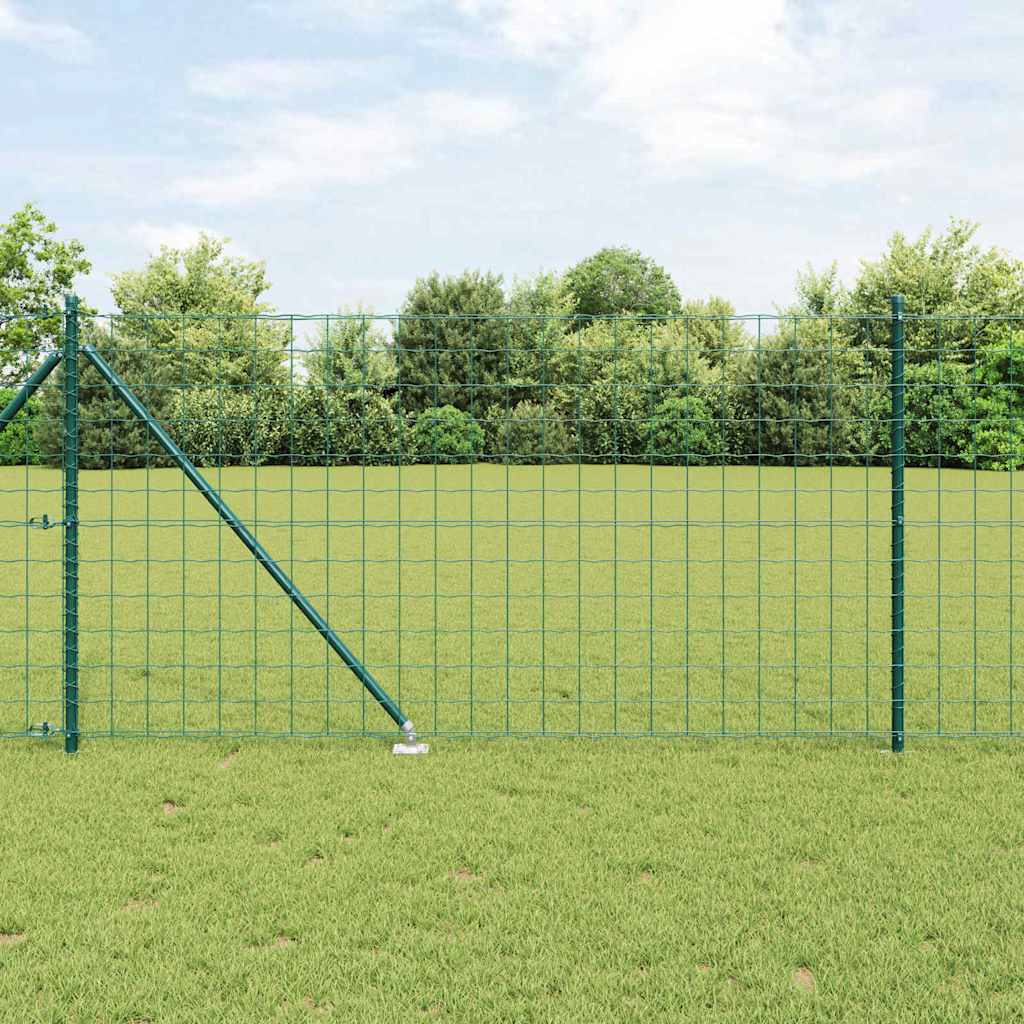 vidaXL Euro Fence με 13 σπικ ποστάκια 1x25 μ Γαλβανισμένο Ατσάλι Πράσινο