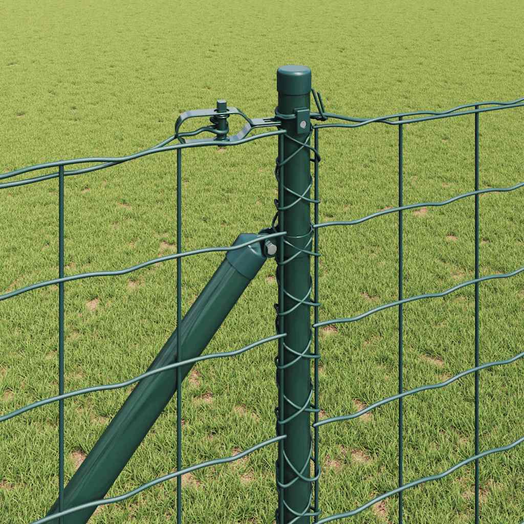 vidaXL Euro Fence με 13 Στελέχη 1.2x25 m Γαλβανισμένο Ατσάλι Πράσινο