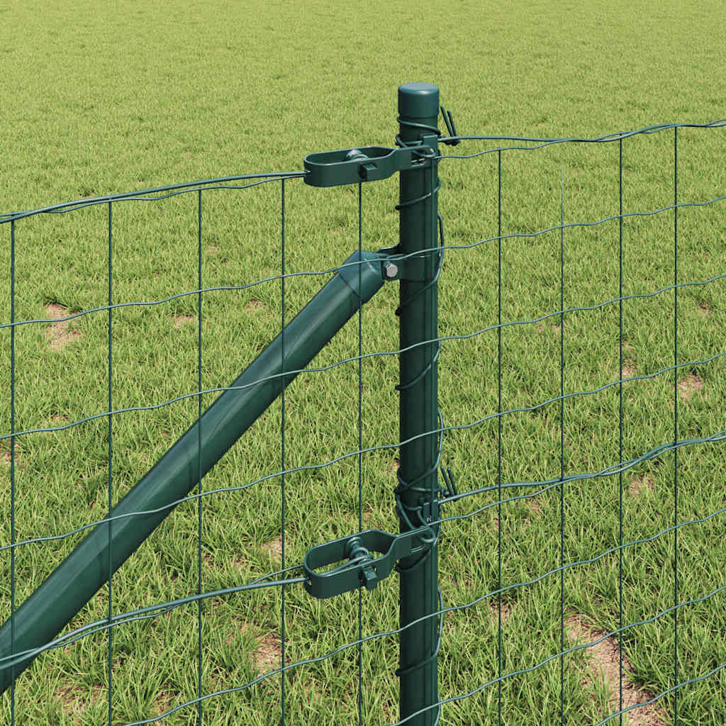 vidaXL Euro Fence με 13 Άγκιστρα 0.4x50 μ Γαλβανισμένο Ατσάλι Πράσινο