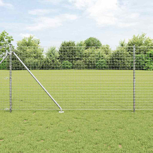 vidaXL Euro Fence με 7 Στήλες με ακίδες 1.2x10 μ Γαλβανισμένο ατσάλι