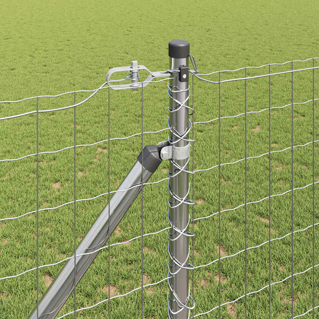 vidaXL Ευρωπαϊκός φράκτης με 7 ακίδες 1.4x10 μ Γαλβανισμένος χάλυβας