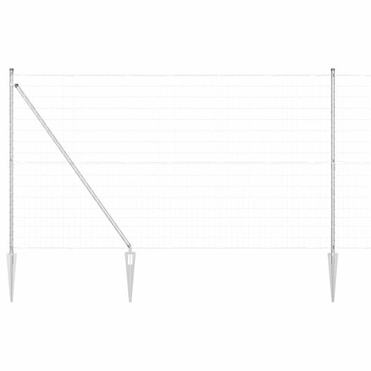 vidaXL Euro Fence με 7 Σημαδεμένα Πόδια 1.5x10 μ Γαλβανισμένο Ατσάλι