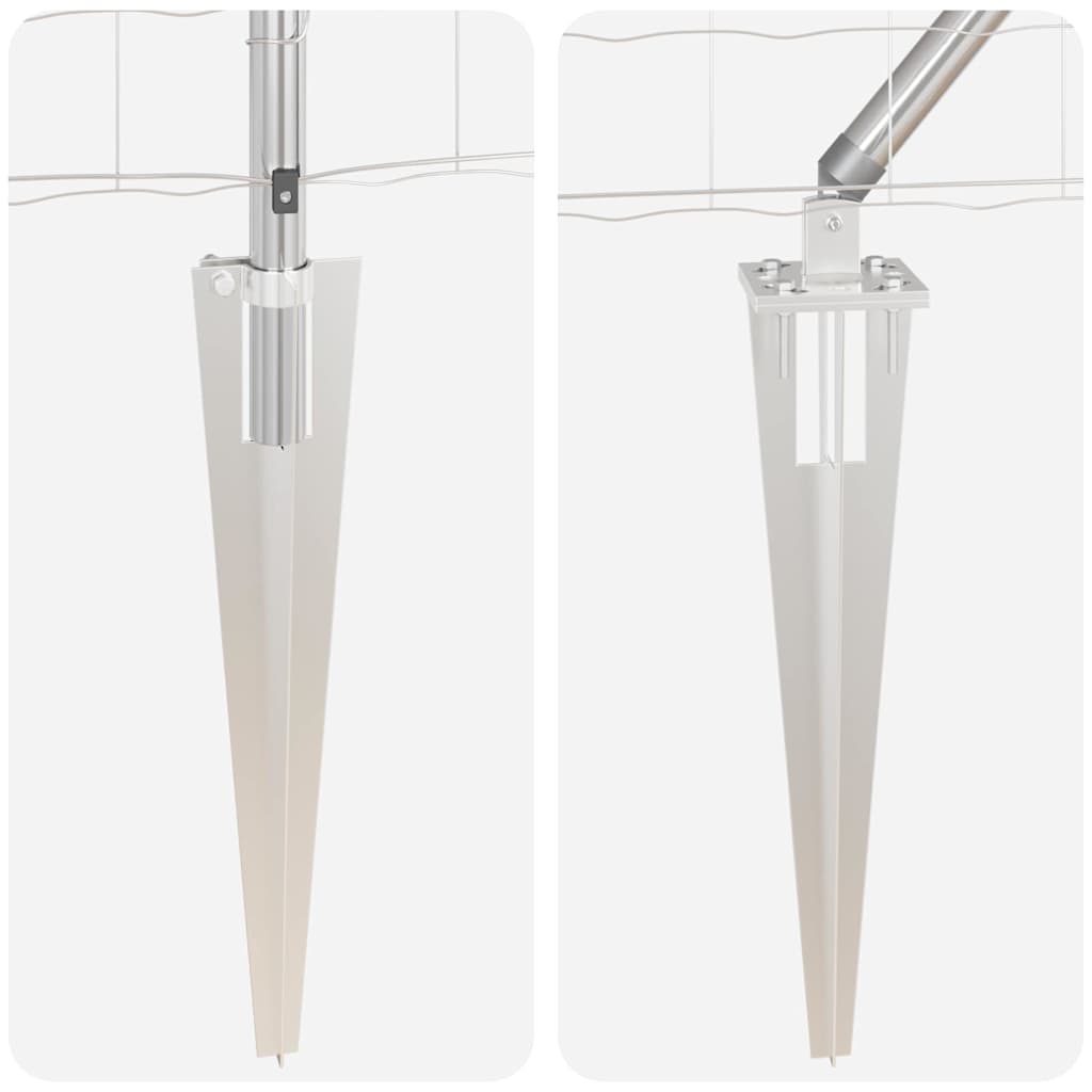 vidaXL Euro Fence με 7 Στηρίγματα 1.6x10 μ Γαλβανισμένο Ατσάλι