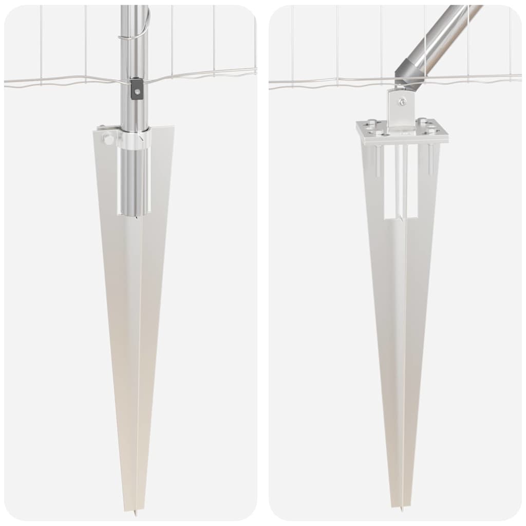 vidaXL Euro Fence με 13 Στερέωσεις Σφήνας 1x25 μ Γαλβανισμένος Χάλυβας