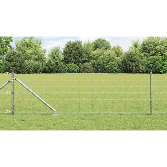 vidaXL Euro Fence με 13 Στερεωτικές Αγκύρες 0.4x25 μ Γαλβανισμένος Χάλυβας