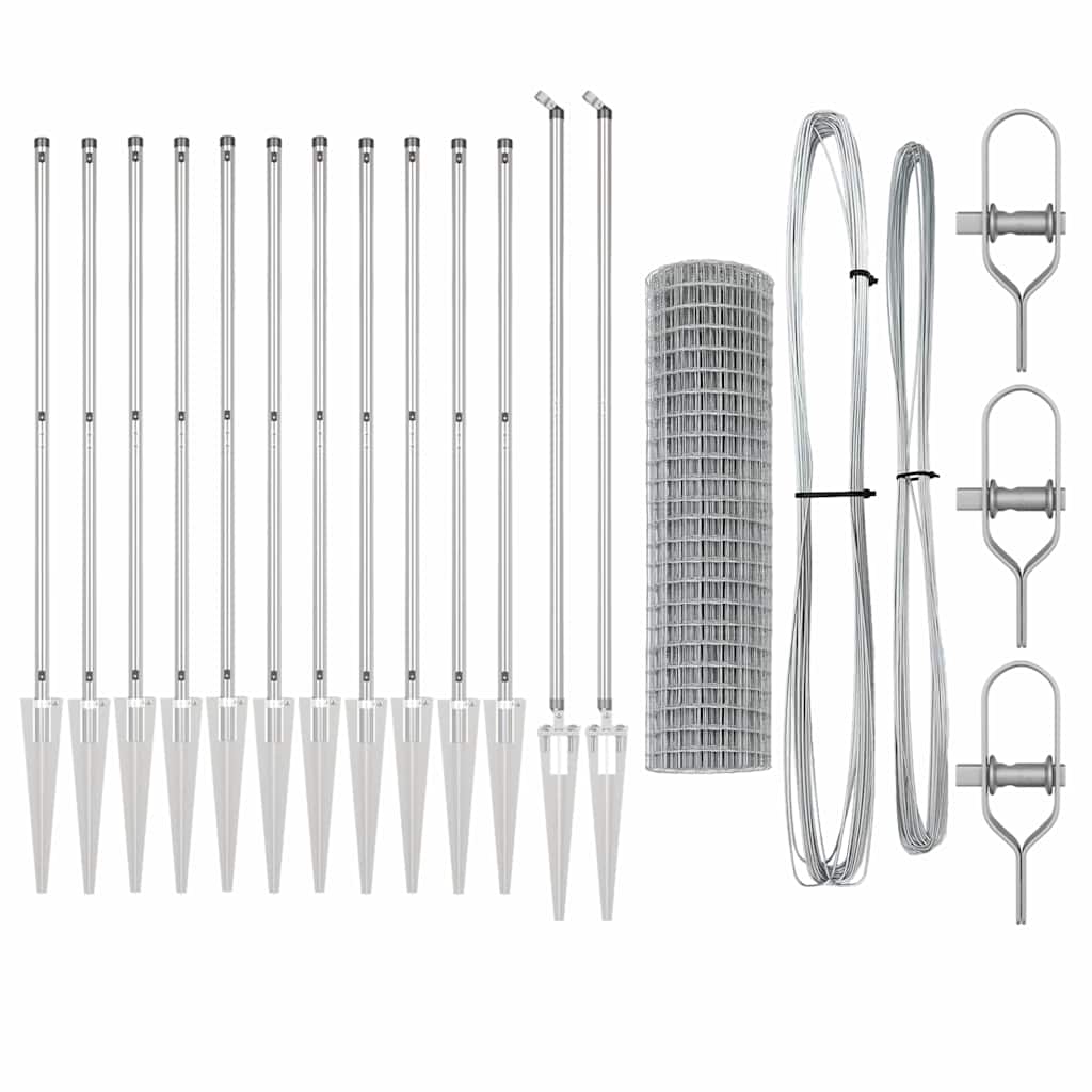 vidaXL Euro Fence με 13 ακίδες 1.2x25 μ γαλβανισμένο χάλυβα