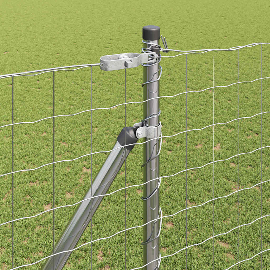 vidaXL Ευρωπαϊκή Περίφραξη με 7 Στακ 1.5x10 μ Διαγραμματισμένου Χάλυβα