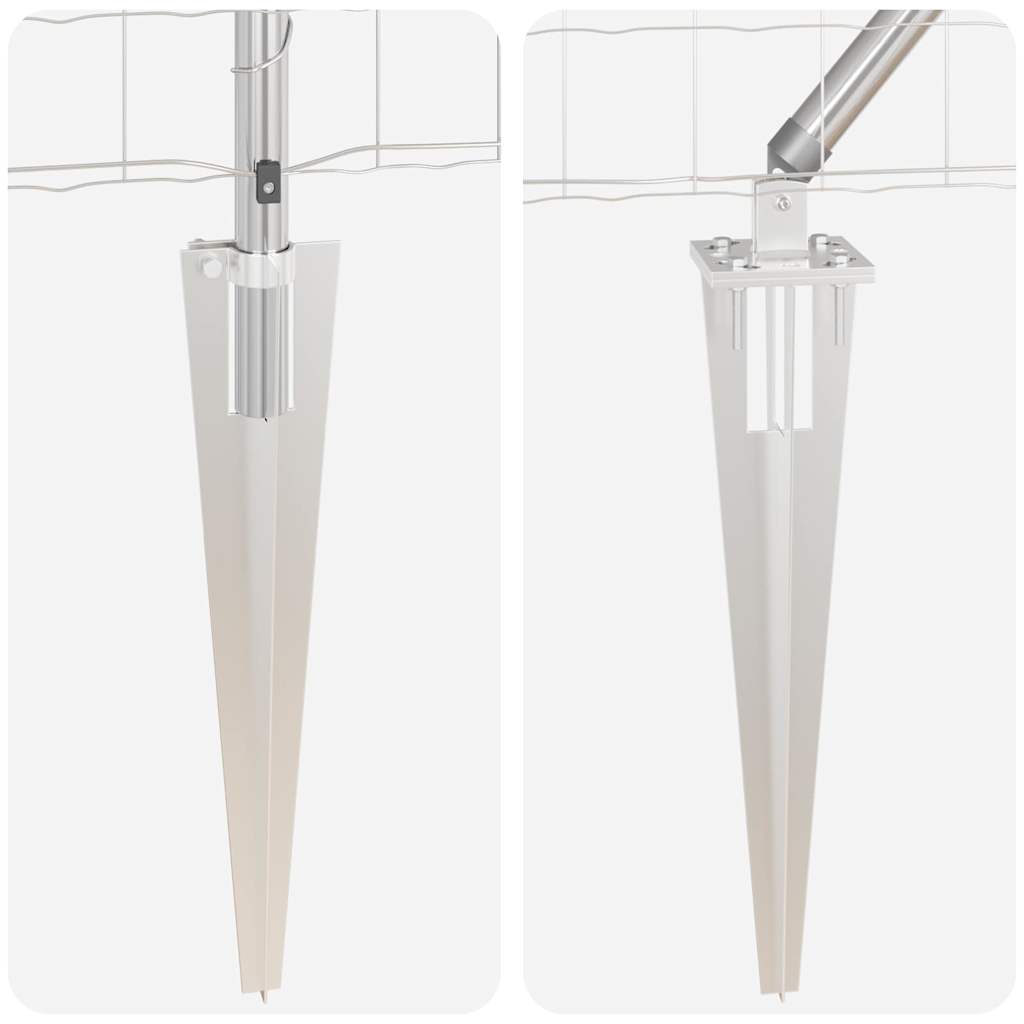 vidaXL Euro Fence με 13 αιχμηρούς πόλους 1.2x25 μ γαλβανισμένο ατσάλι