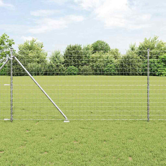 vidaXL Euro Fence με 13 αιχμηρούς πόλους 1.2x25 μ γαλβανισμένο ατσάλι