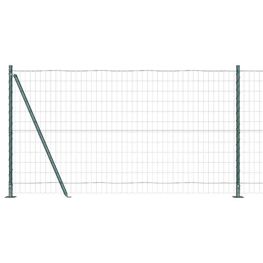 vidaXL Euro Fence με 7 Φλαντζωτά Πόδια 1.2x10 μ Γαλβανισμένος Χάλυβας