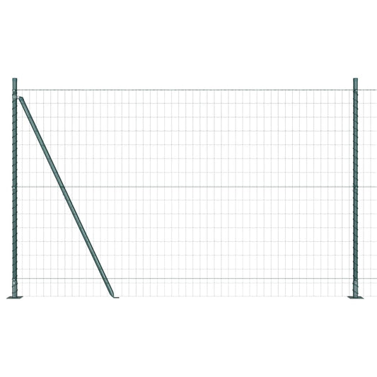 vidaXL Euro Fence με 7 ανυψωμένα πόδια 1.5x10 μ Γαλβανισμένος χάλυβας