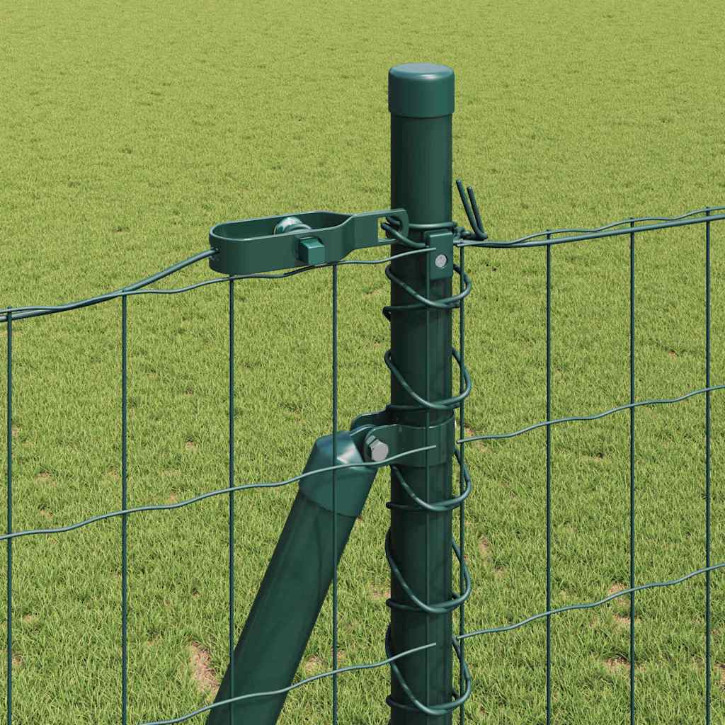 vidaXL Euro Fence με 7 φλαντζοποιημένα πόδια 1.6x10 μ Γαλβανισμένος χάλυβας