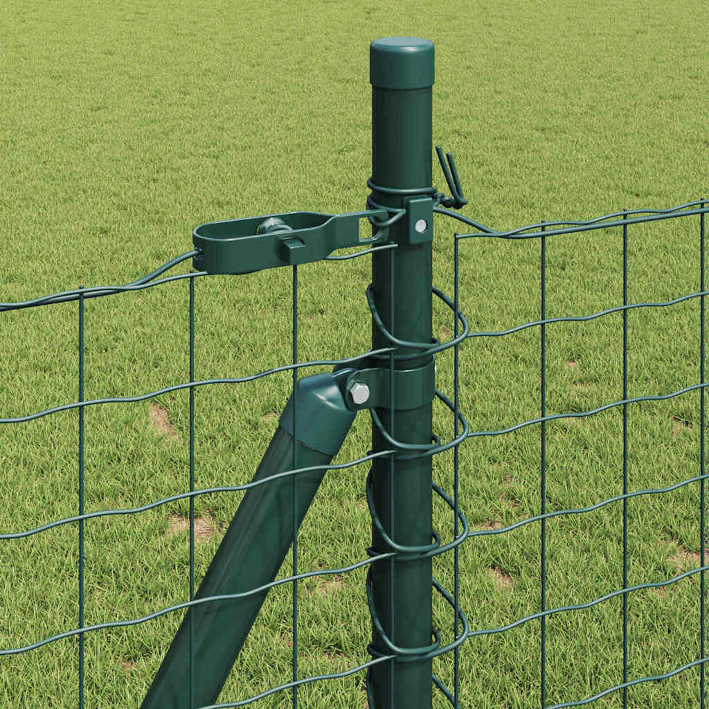 vidaXL Euro Fence με 13 Φλαγκερ Στήλες 1x25 μ Γαλβανισμένος Χάλυβας