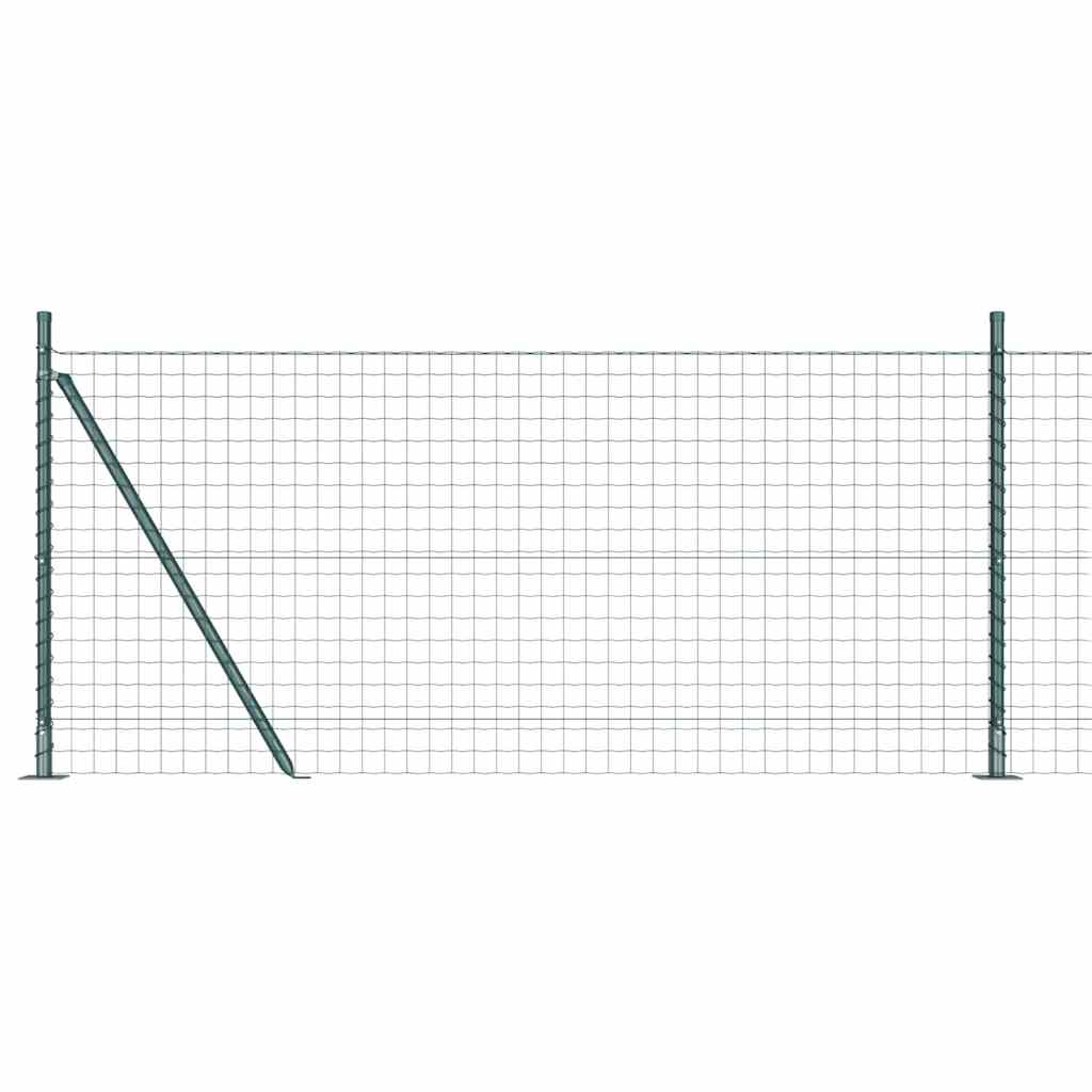 vidaXL Euro Fence με 13 Φλαγκερ Στήλες 1x25 μ Γαλβανισμένος Χάλυβας
