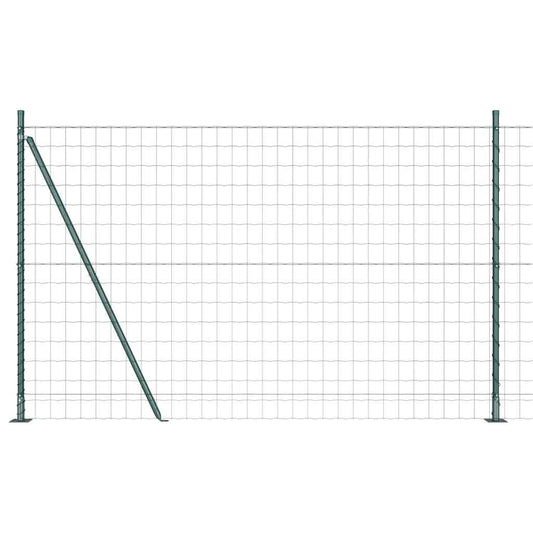 vidaXL Euro Fence με 13 φλαντζοειδείς πόλους 1,2x25 μ από γαλβανισμένο χάλυβα