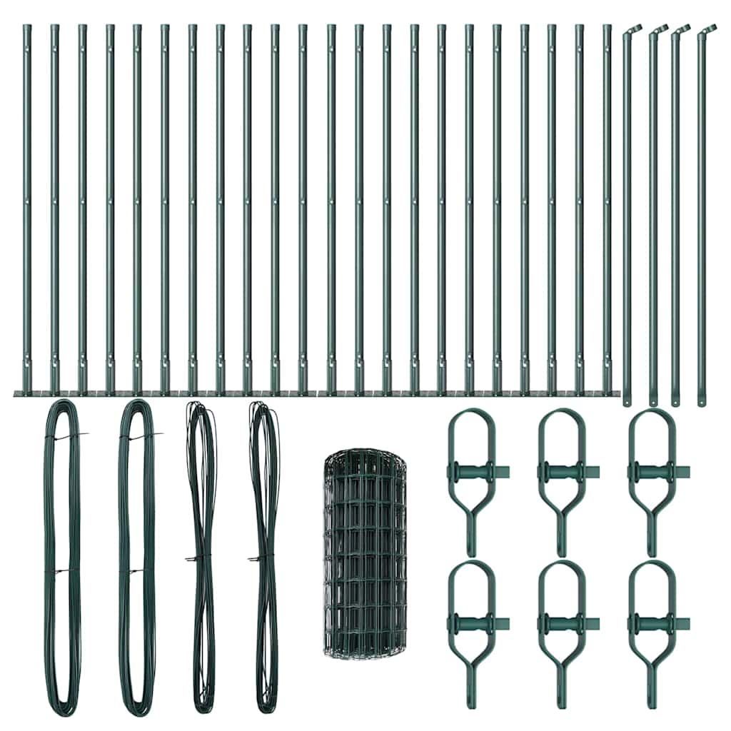 vidaXL Euro Fence με 13 Φλάνγκες 0.6x50 μ Γαλβανισμένος Χάλυβας