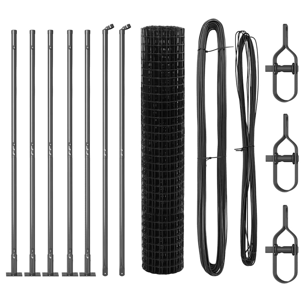 vidaXL Euro Fence με 7 Φροδιαστάσεις 1.5x10 μ Γαλβανισμένος Χάλυβας