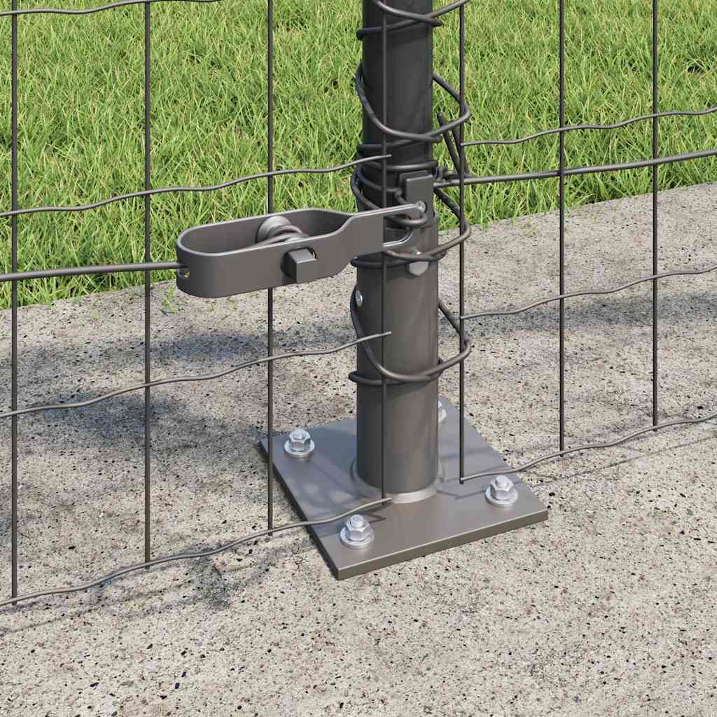 vidaXL Ευρωπαϊκή Περίφραξη με 7 Στήλες 1x10 μ Γαλβανισμένο Ατσάλι